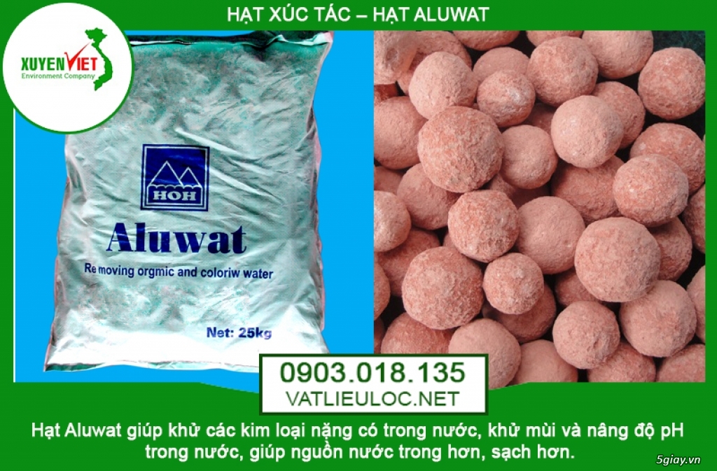 Hạt Aluwat Lọc Nước Khử Kim Loại, Khử Mùi [Nhà Cung Cấp]