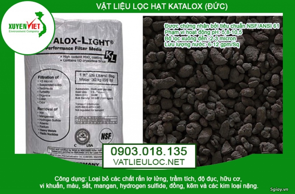 Hạt Lọc Katalox (Đức) Xử Lý Phèn Tại Xuyên Việt [Nhà Cung Cấp]