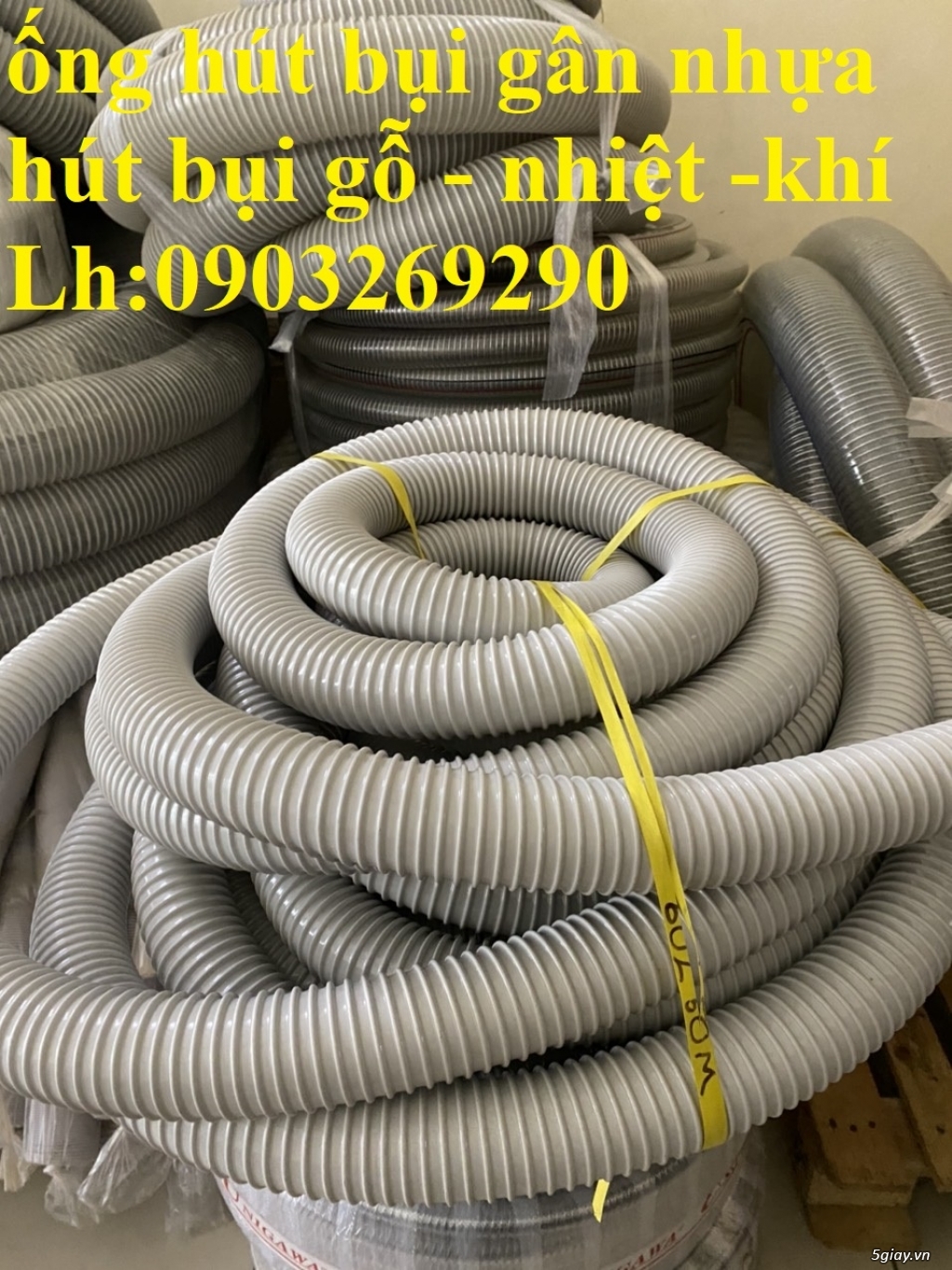 ống hút bụi gân nhựa phi 250 - 300 ( hút bụi gỗ công nghiệp - giá rẻ) - 10