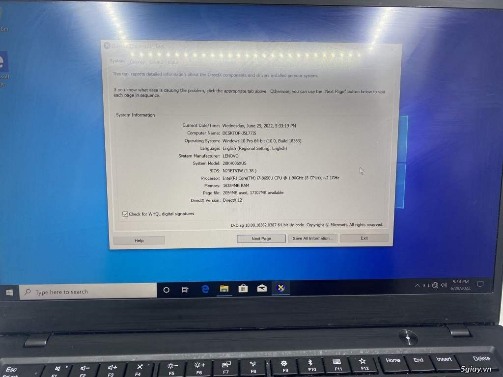 Laptop Lenovo Thinkpad X1 Carbon Gen 6 - 18