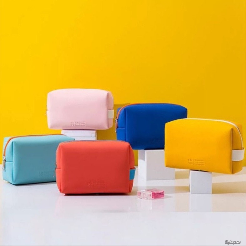 Túi đựng mỹ phẩm vật dụng cá nhân da PU nhiều màu - 1