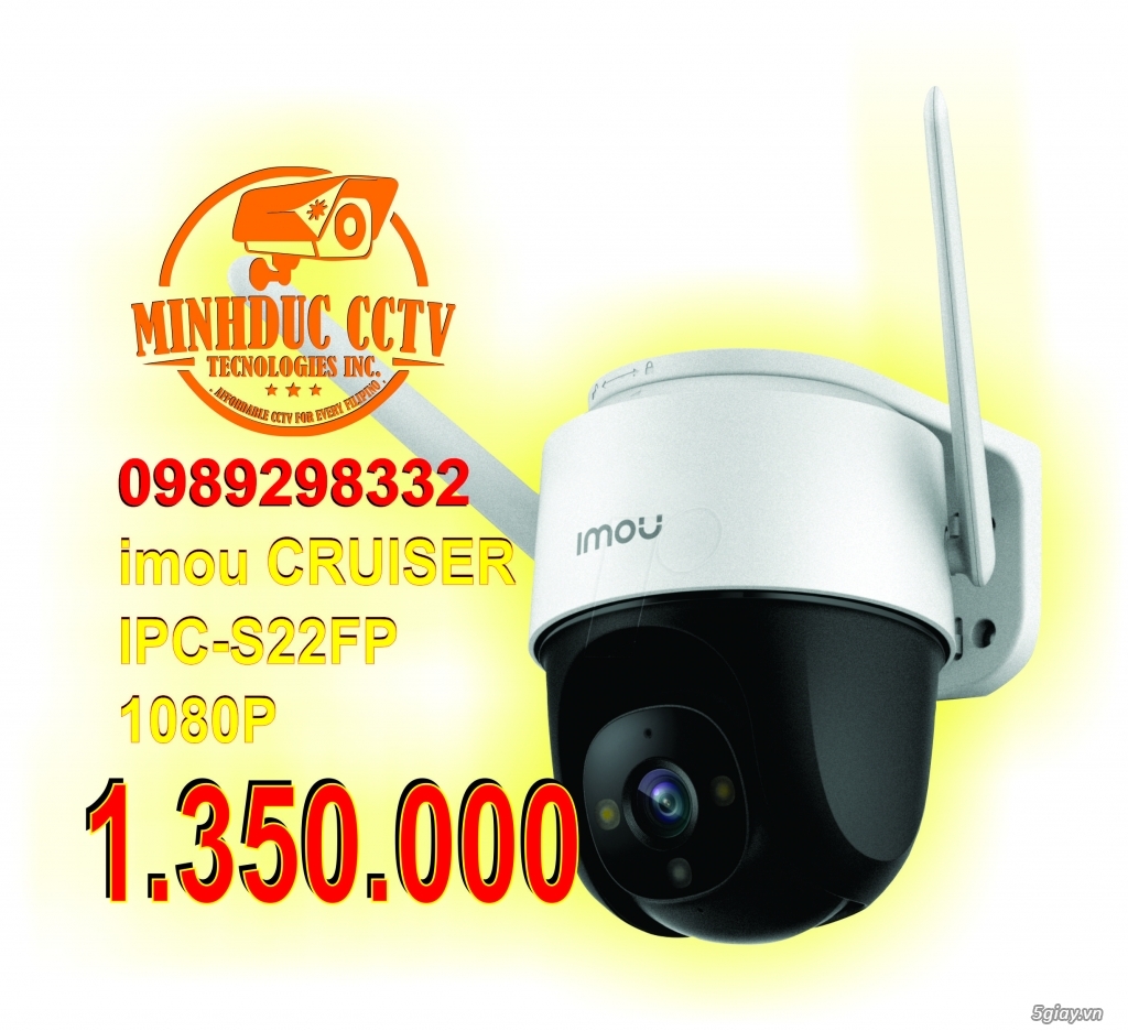Camera IP Wifi PTZ 2MP IPC-S22FP-IMOU Cruiser
