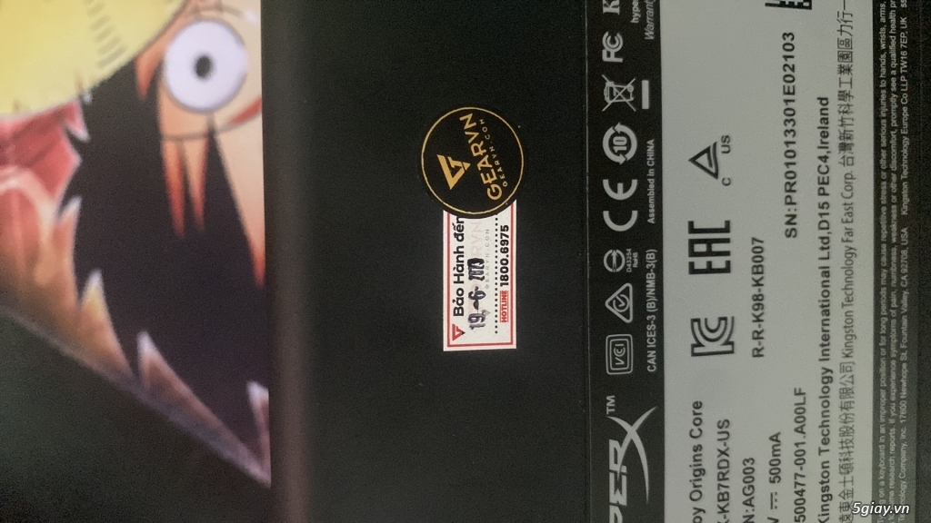 Bàn phím cơ HyperX Origin Alloy Core TKL - 1