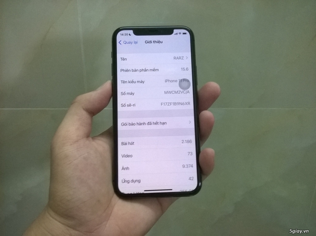 Iphone 11 pro 256gb quốc tế giá tốt 5giay.vn - 1