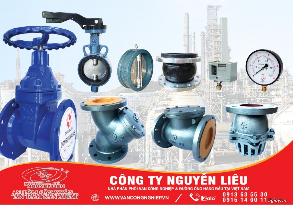Van cầu, Van bi, Van an toàn, Van bướm, Van 1 chiều, Van giảm áp,... - 1