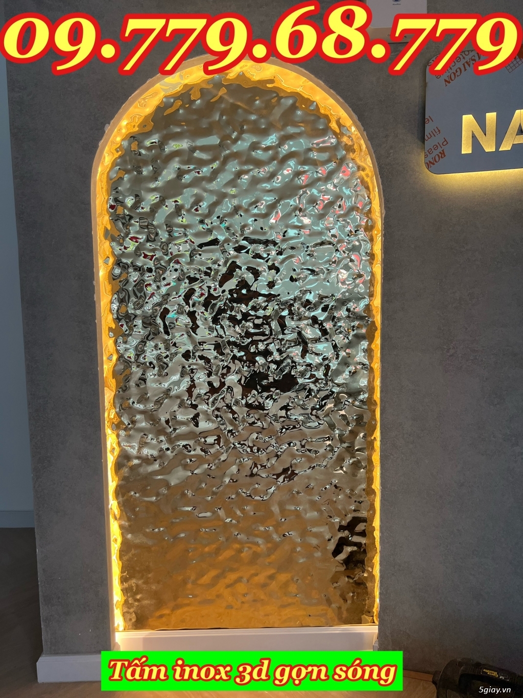Trần inox 3d gợn sóng - 4