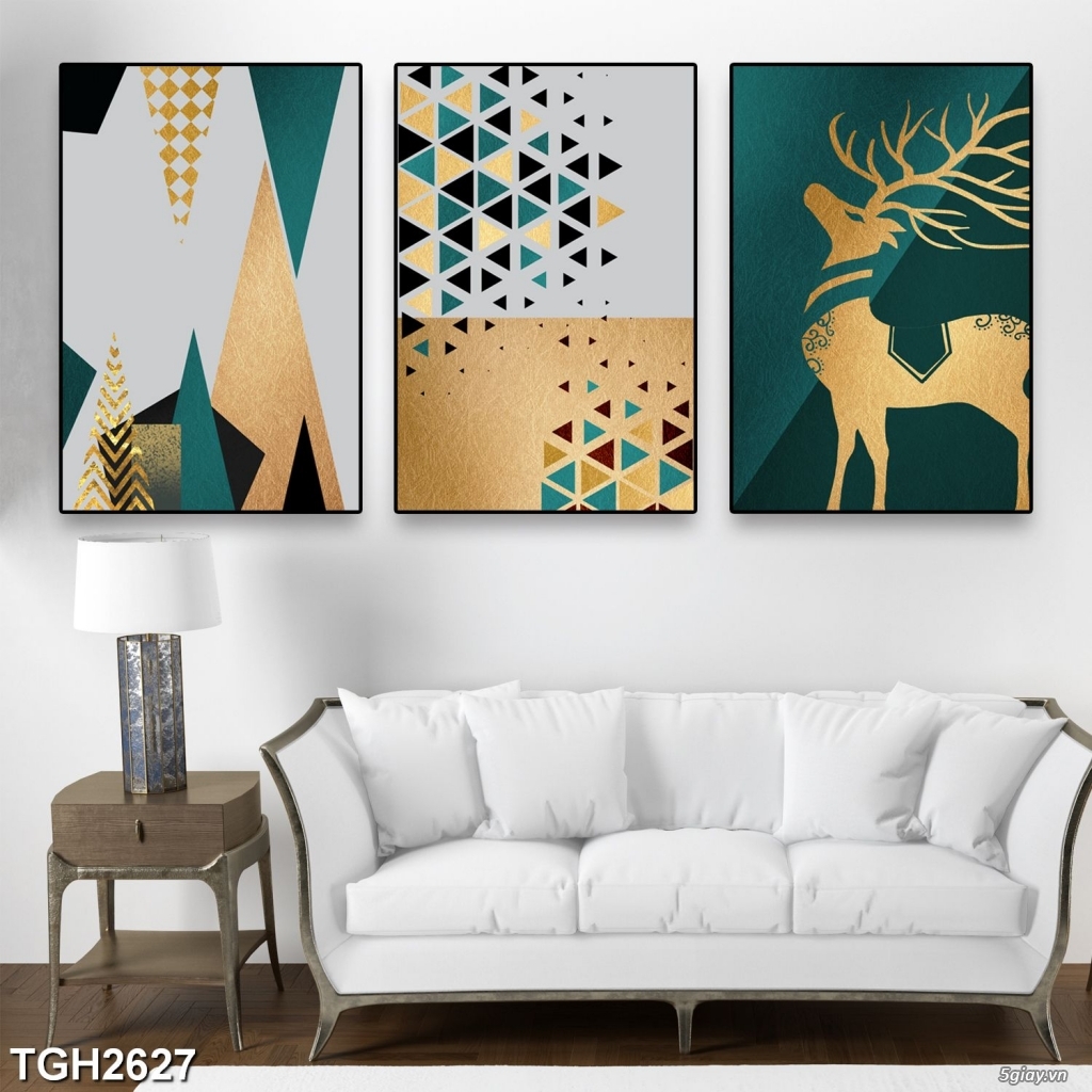 Tranh canvas giá rẻ bộ 3 bức - 4