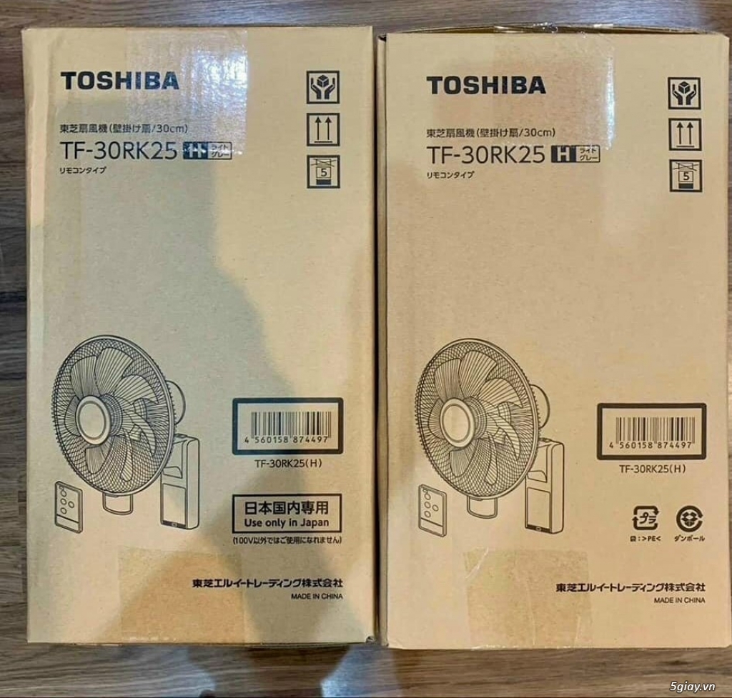 Quạt treo tường Toshiba nội địa nhật model TF-30RK25 mới full box - 15