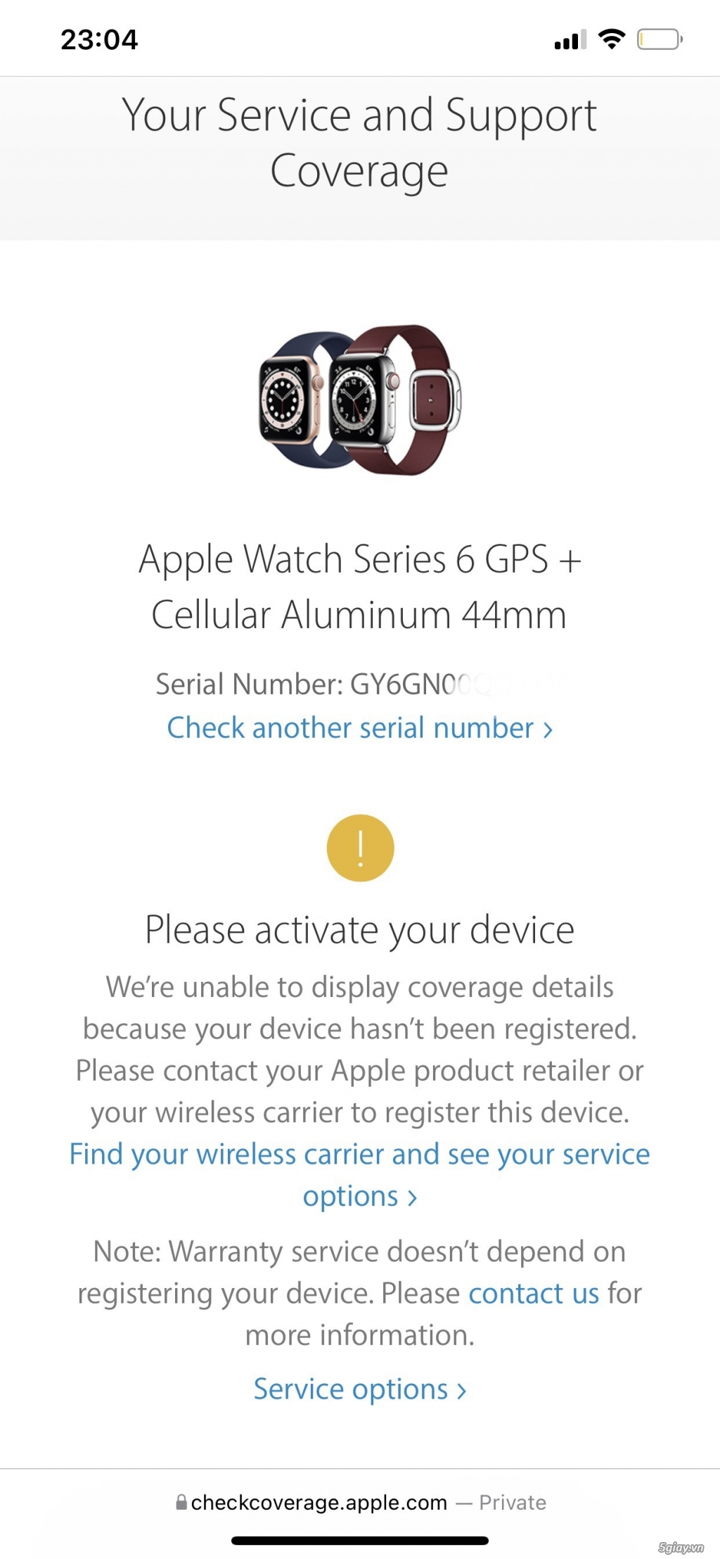 Apple Watch seri6 44mm LTE new chưa Active Bản VNA - 1