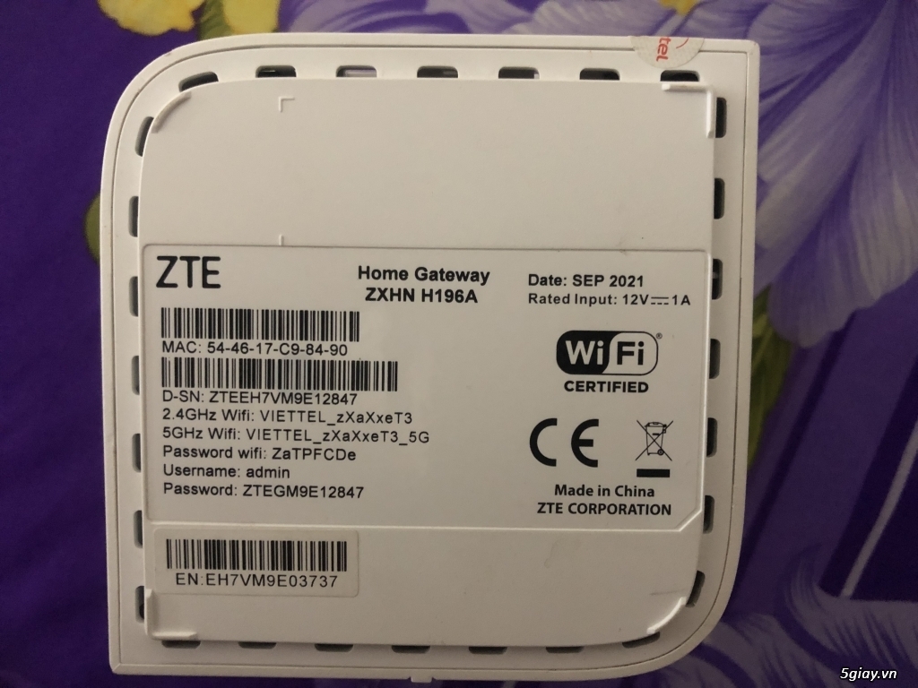 modem-home-gateway-zxhn-h196a-5giay