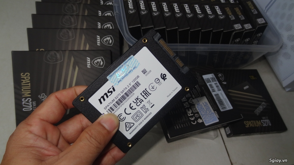 SSD MSI Spatium S270 120Gb chính hãng Mai Hoang 36th | 5giay