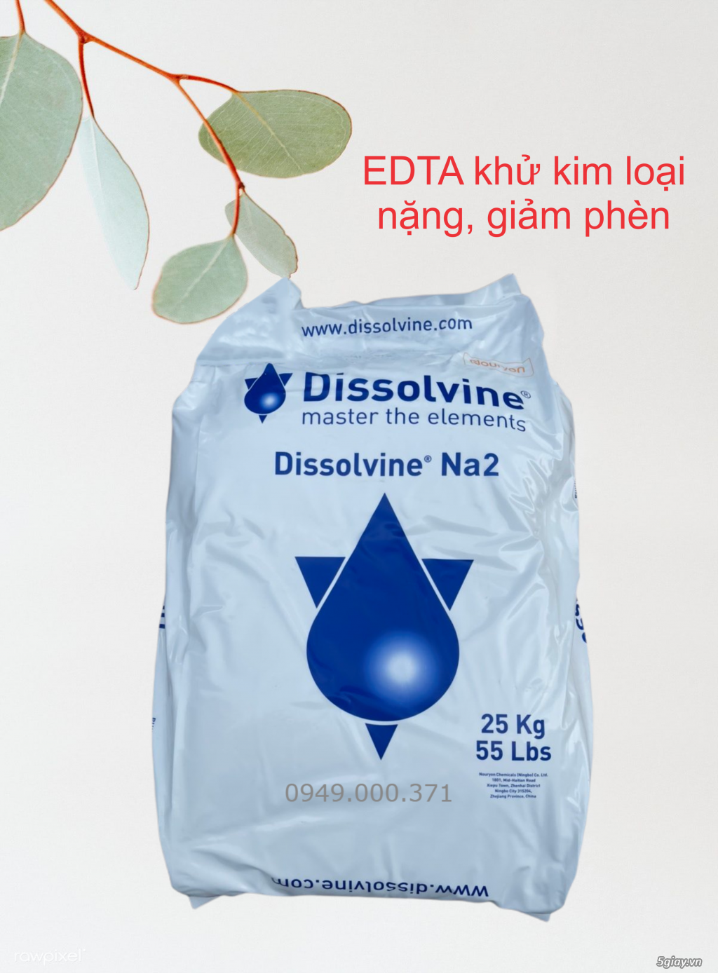 Dissolvine Na2 - EDTA.2Na Hà Lan khử kim loại nặng