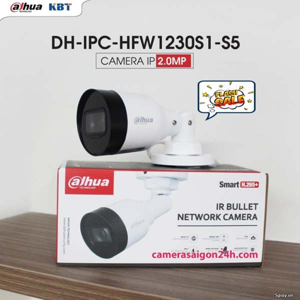Trọn Bộ 4 Camera IP 2MP Dahua DH-HFW1230S1P Chính Hãng - 1
