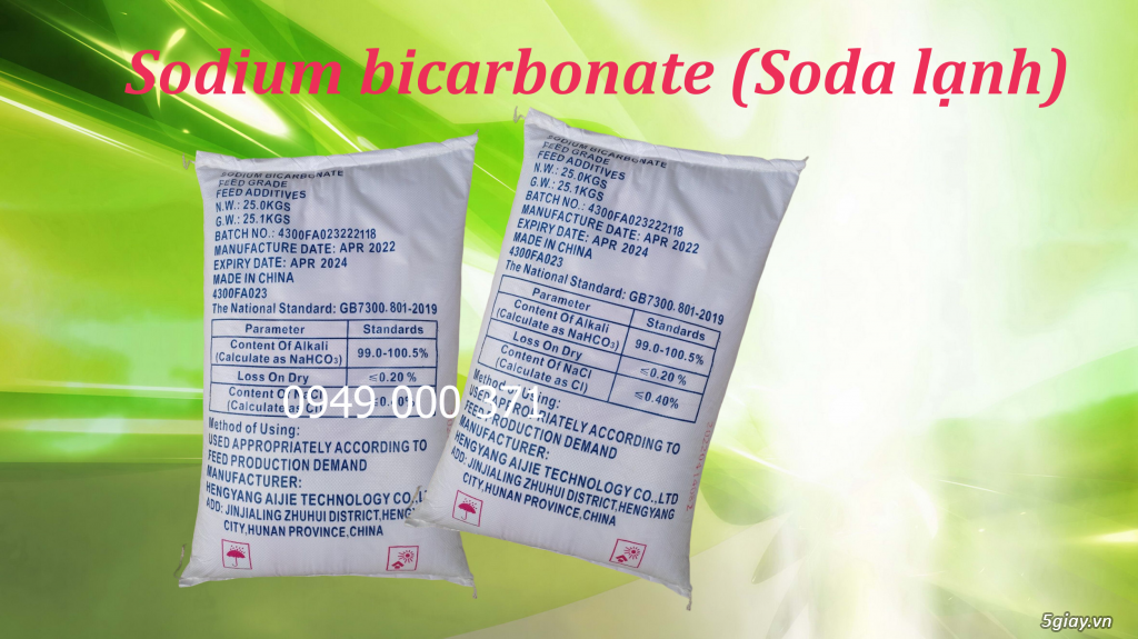 Soda lạnh (Sodium bicarbonate) tăng kiềm ao nuôi