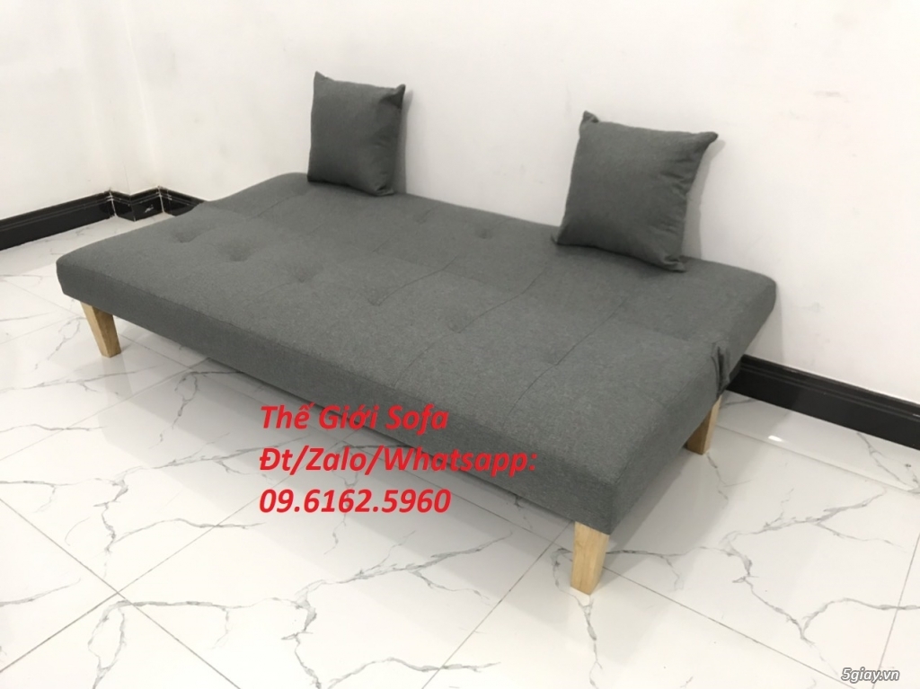 Bộ bàn ghế sofa bed giường màu xám ghi ở Thế Giới Sofa HCM - 7