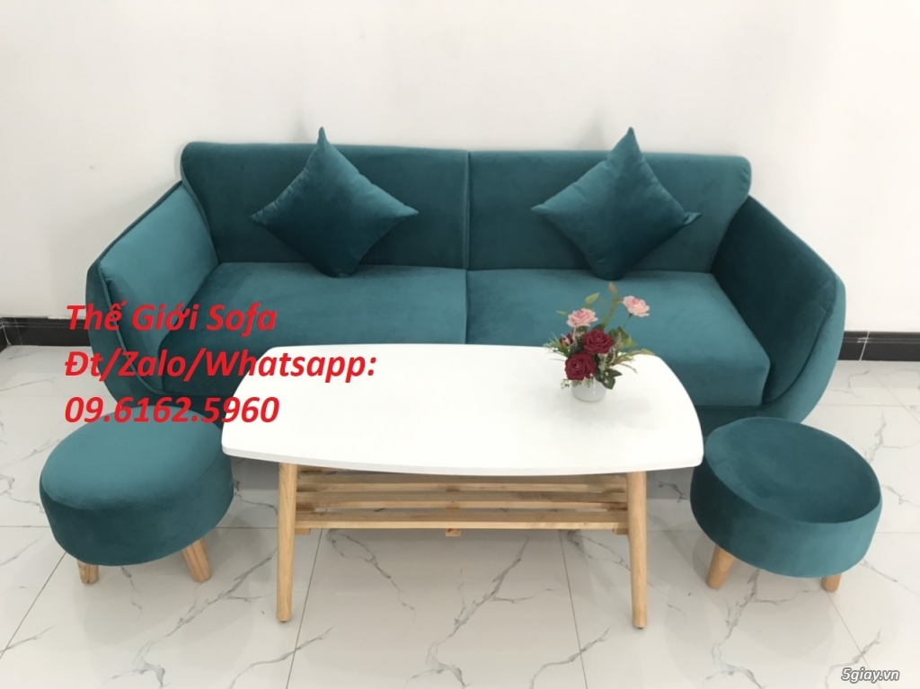 Bộ bàn ghế sofa băng viền vải nhung đẹp ở Thế Giới Sofa Hồ Chí Minh - 5