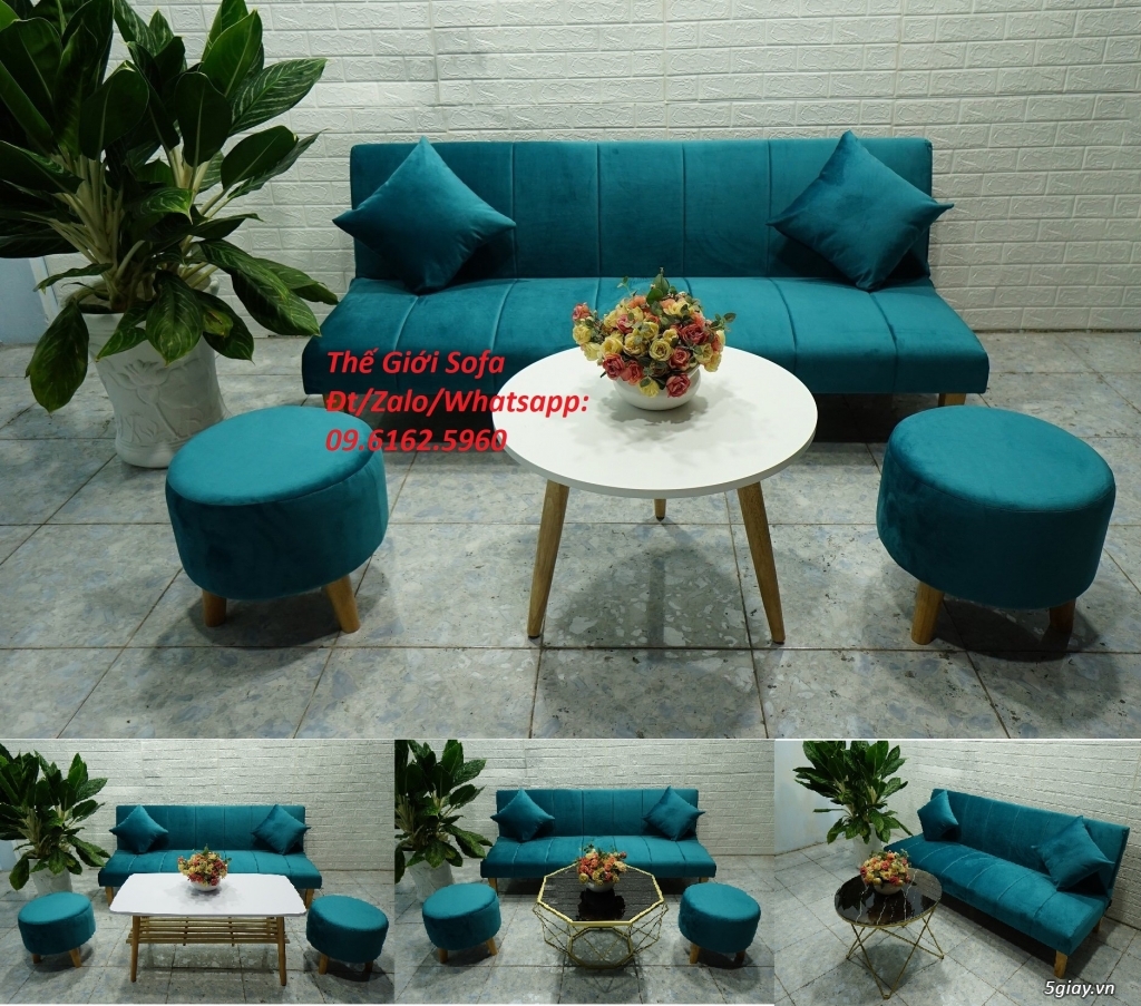 Bộ bàn ghế sofa giường dài 1m7 ở Thế Giới Sofa Hồ Chí Minh - 6