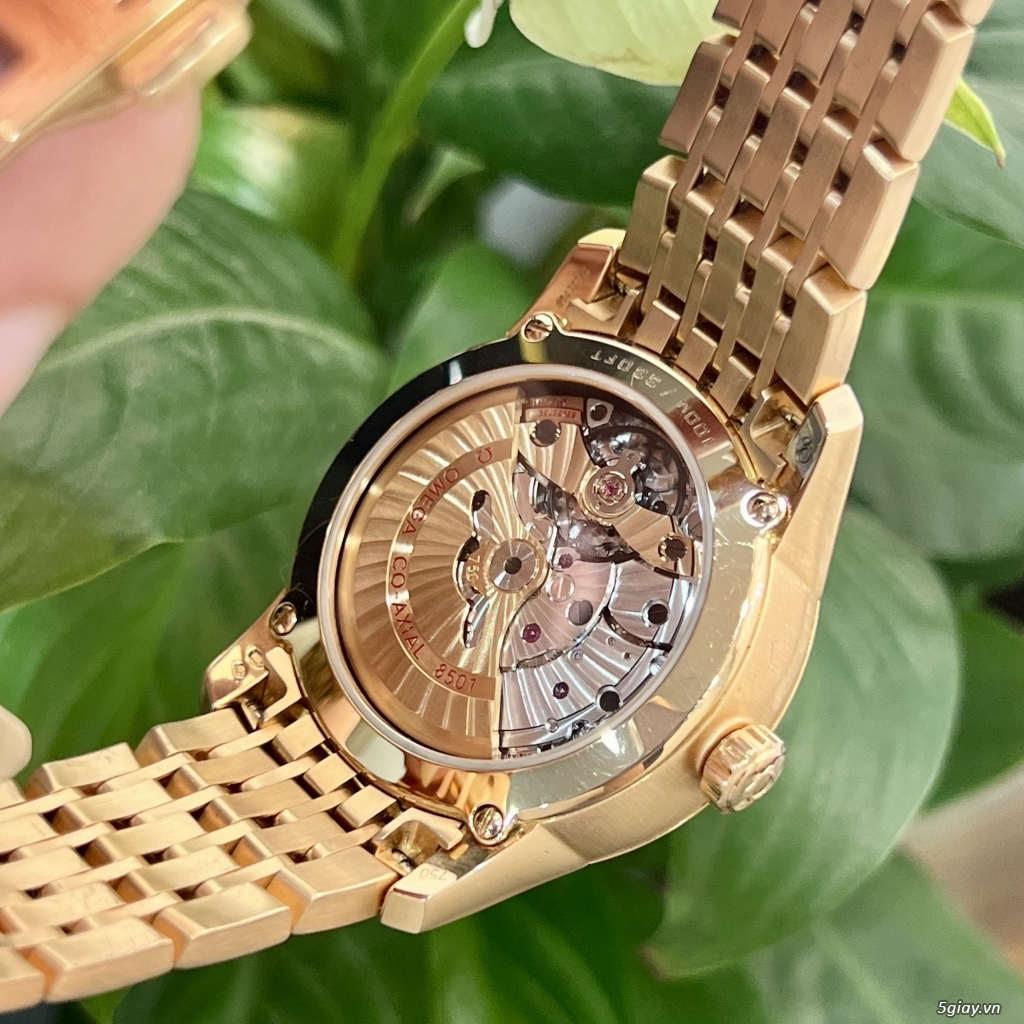 •••Omega De Ville Co-Axial Chronometer vỏ vàng hồng 18k cọc số la mã g - 3
