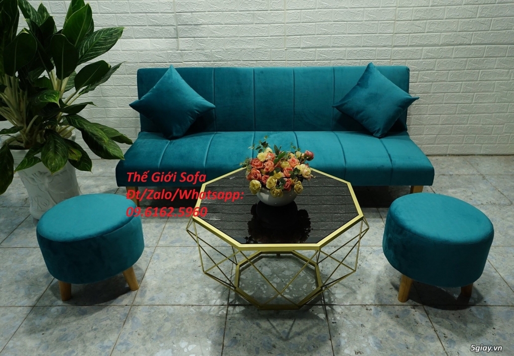 Bộ bàn ghế sofa giường dài 1m7 ở Thế Giới Sofa Hồ Chí Minh - 5