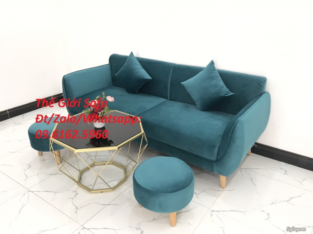 Bộ bàn ghế sofa băng viền vải nhung đẹp ở Thế Giới Sofa Hồ Chí Minh - 3