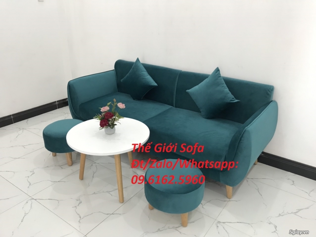 Bộ bàn ghế sofa băng viền vải nhung đẹp ở Thế Giới Sofa Hồ Chí Minh - 4