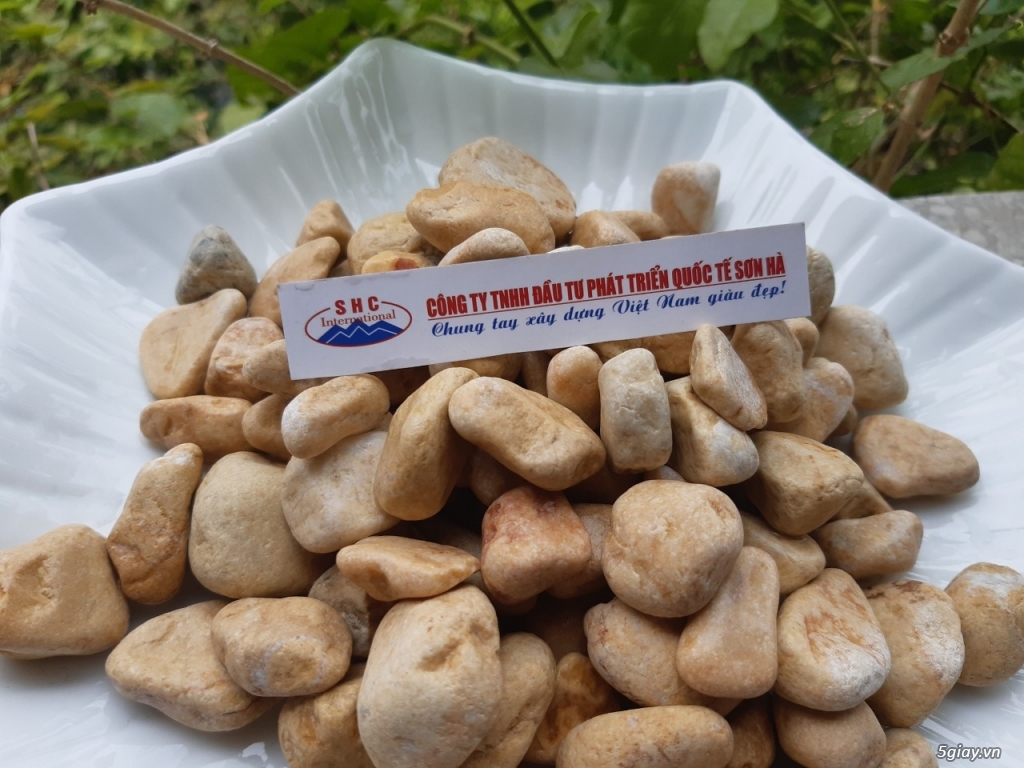 Sỏi vàng quay tự nhiên - 1
