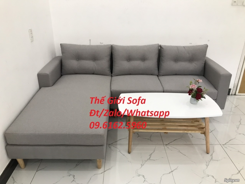 Bộ bàn ghế sofa góc L 2m2 giá rẻ đẹp bền ở Thế Giới Sofa HCM - 7