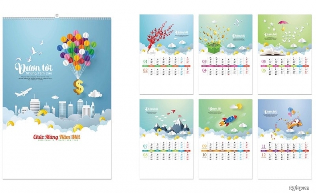 in lịch treo tường 13 tờ giá tốt - 1