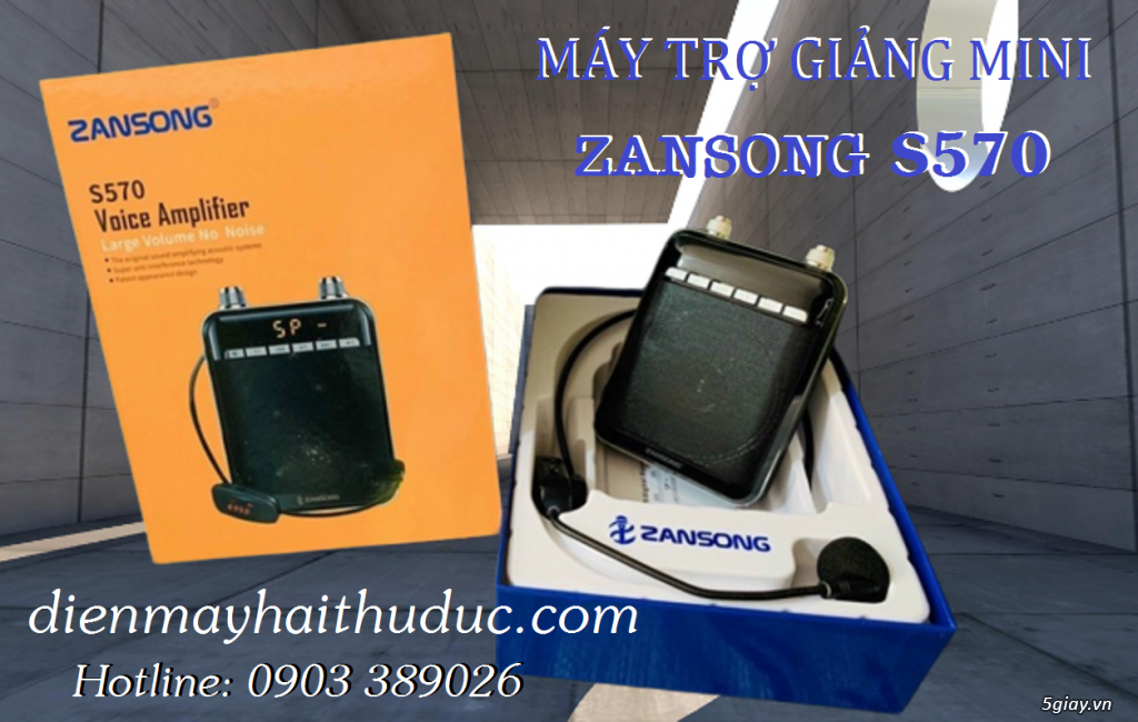 Máy trợ giảng mini Zansong S570 máy hỗ trợ Bluetooth