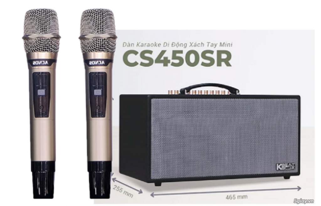 Loa xách tay Acnos CS450SR tích hợp trong đến 30 ngàn bài Karaoke - 2