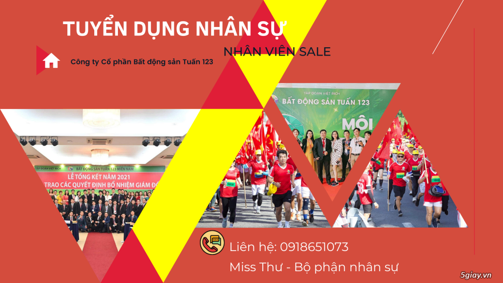 TUYỂN DỤNG NHÂN SỰ - PHỎNG VẤN LÀM NGAY - KHU VỰC TPHCM - SALE NHÀ PHỐ.