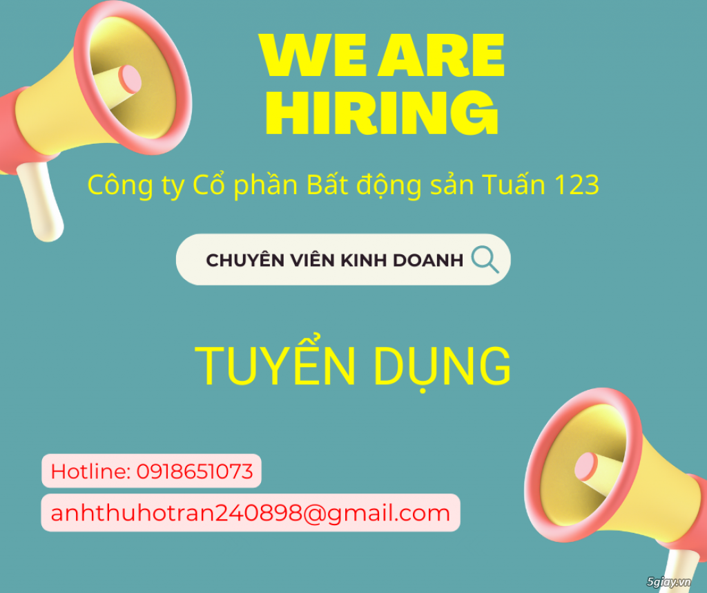 PHỎNG VẤN ĐI LÀM NGAY VÀ LUÔN - TUYỂN DỤNG NHÂN SỰ THÁNG 9 - 10 - KHU VỰC TPHCM. LH: 0918651073 - MI - 1
