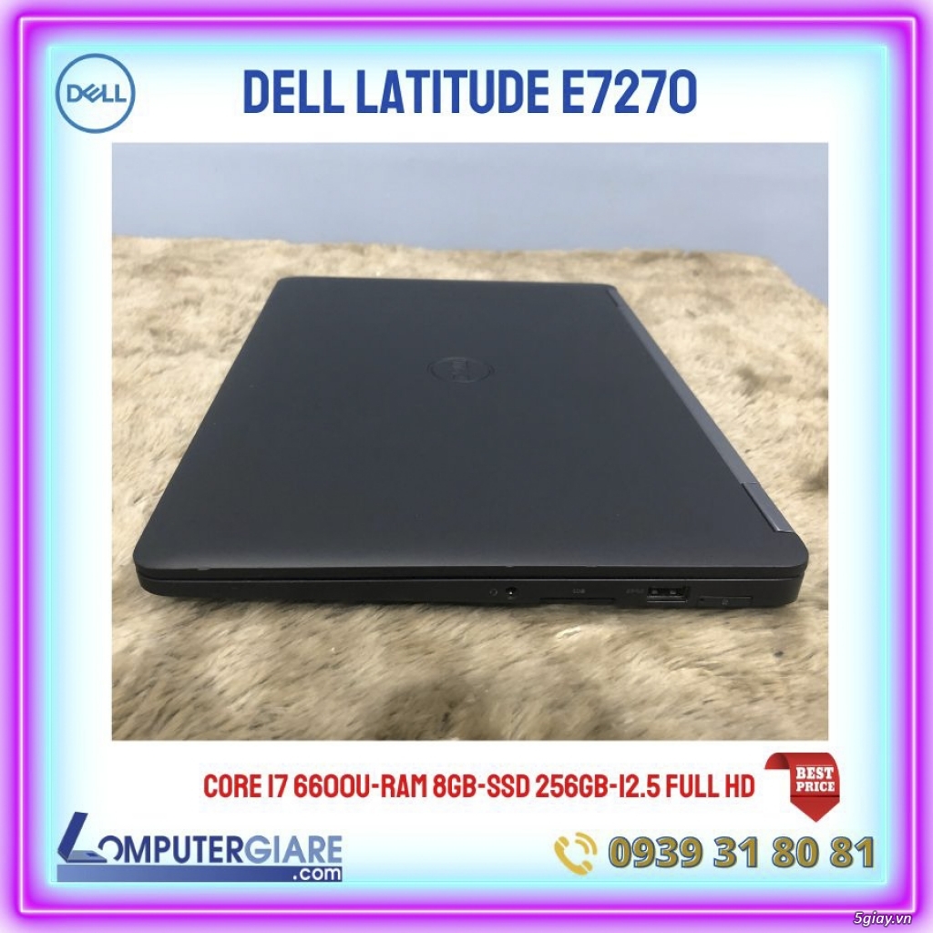 Giá tốt cho EndUser. Laptop Dell Core i7 6600U RAM 8GB SSD 256GB, mỏng - 1