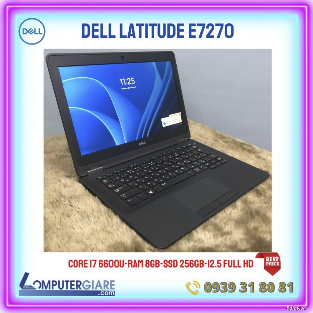 Giá tốt cho EndUser. Laptop Dell Core i7 6600U RAM 8GB SSD 256GB, mỏng - 2