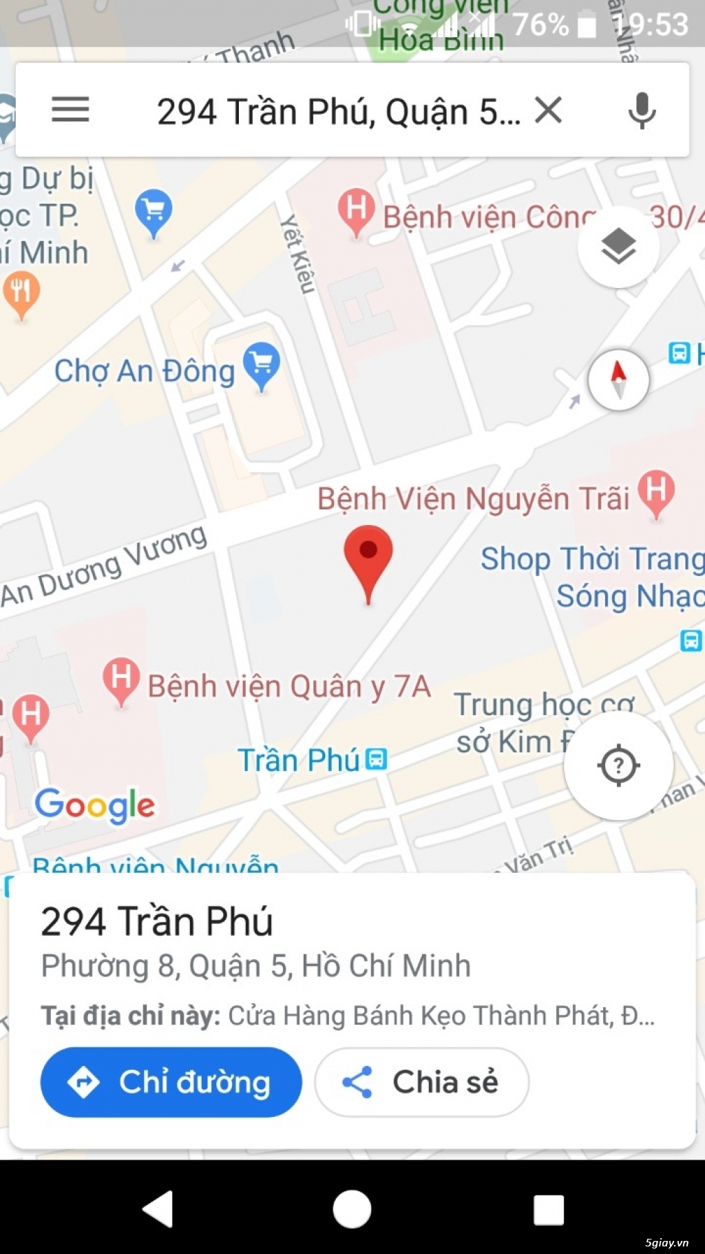 Bán nhà mặt tiền đường Trần Phú 2 chiều P8, Q5, 3 lầu,DT: 4mx21m. - 2