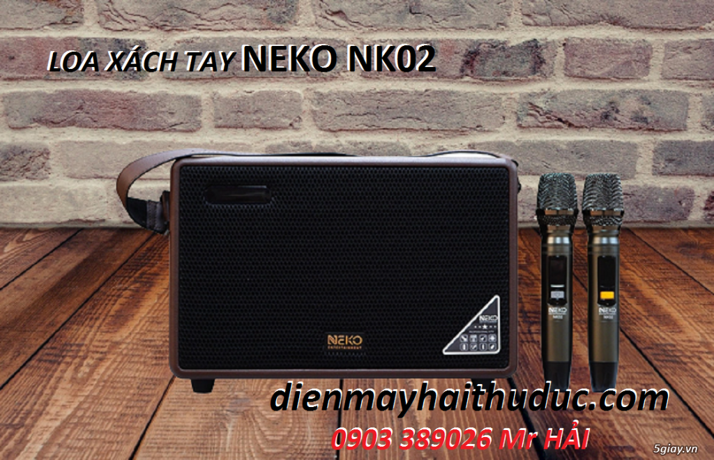 Loa xách tay Neko NK02 chuyên dùng trợ giảng, bán hàng, TTD, Karaoke