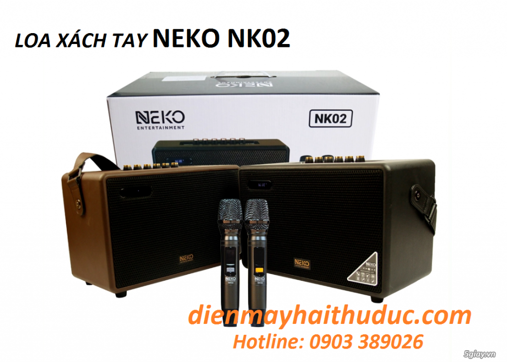 Loa xách tay Neko NK02 chuyên dùng trợ giảng, bán hàng, TTD, Karaoke - 1