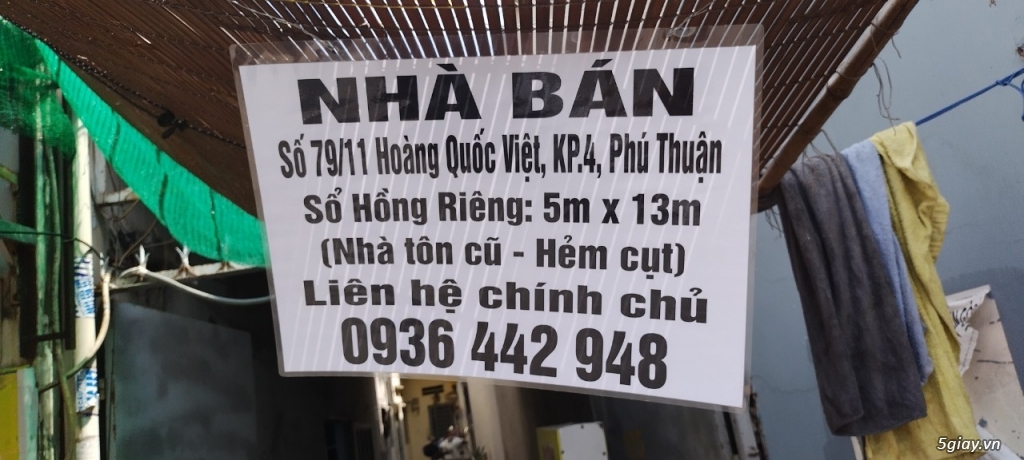 Bán nhà hẻm lớn Đường Lê Trọng Tấn Tân Phú HCM