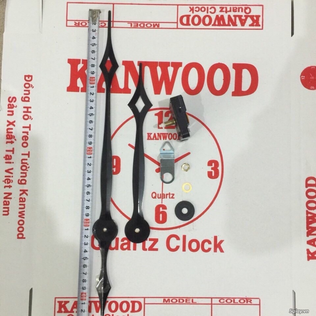 Máy đồng hồ treo tường kim trôi Kanwood - 24