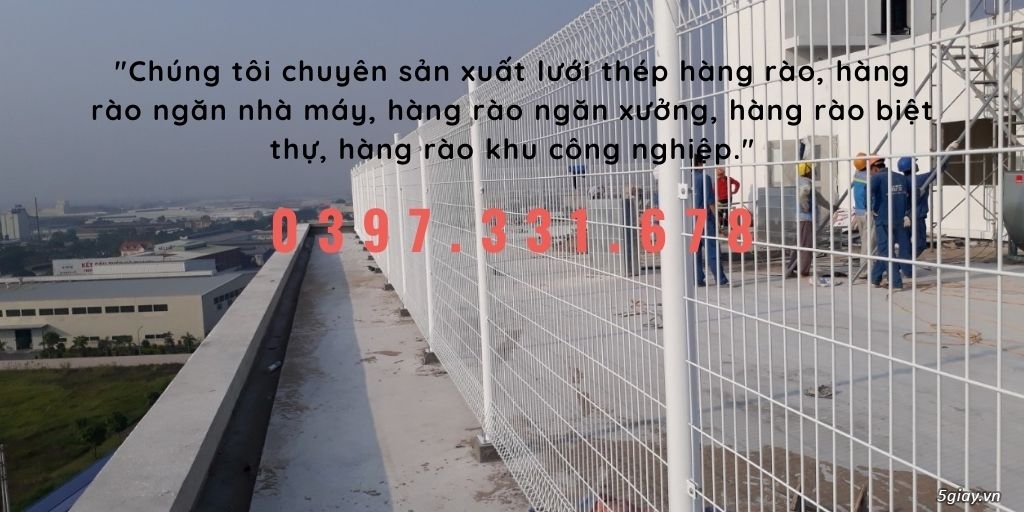 Chuyên sản xuất và lắp đặt hàng rào lưới thép 4ly, 5ly, 6ly tại Hà Nội