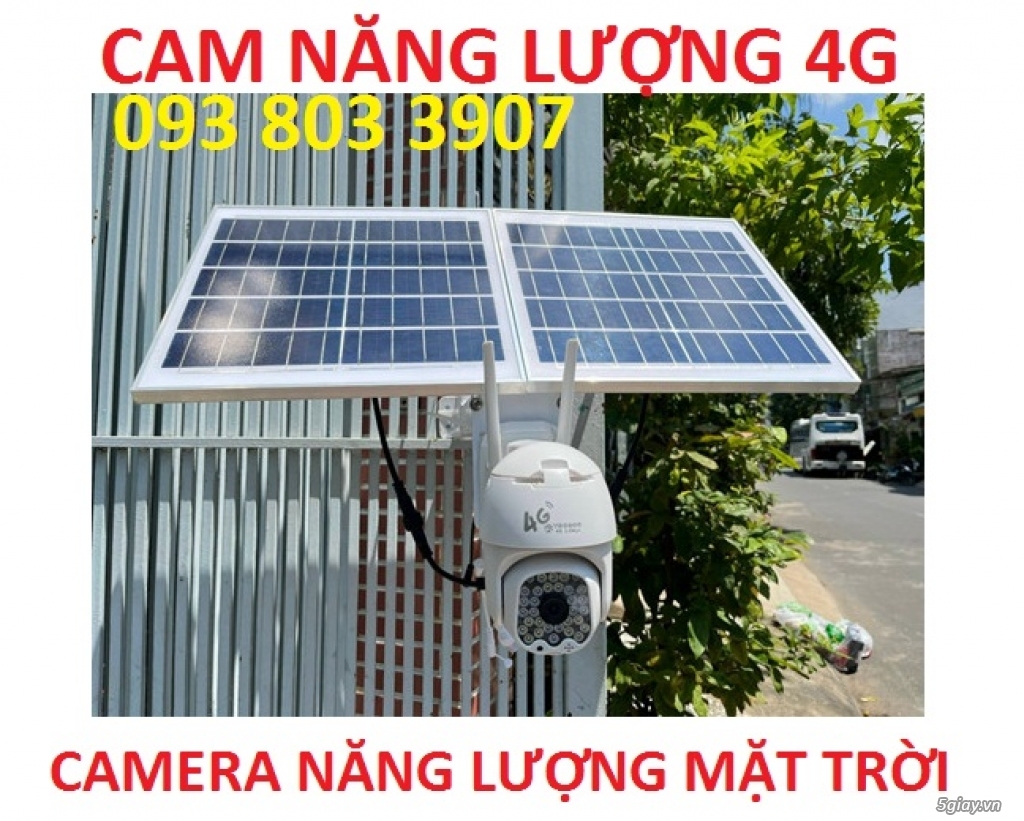 Camera Năng Lượng Mặt Trời 4G, Wifi 3.0MP Xoay 360° Đàm Thoại 2 Chiều
