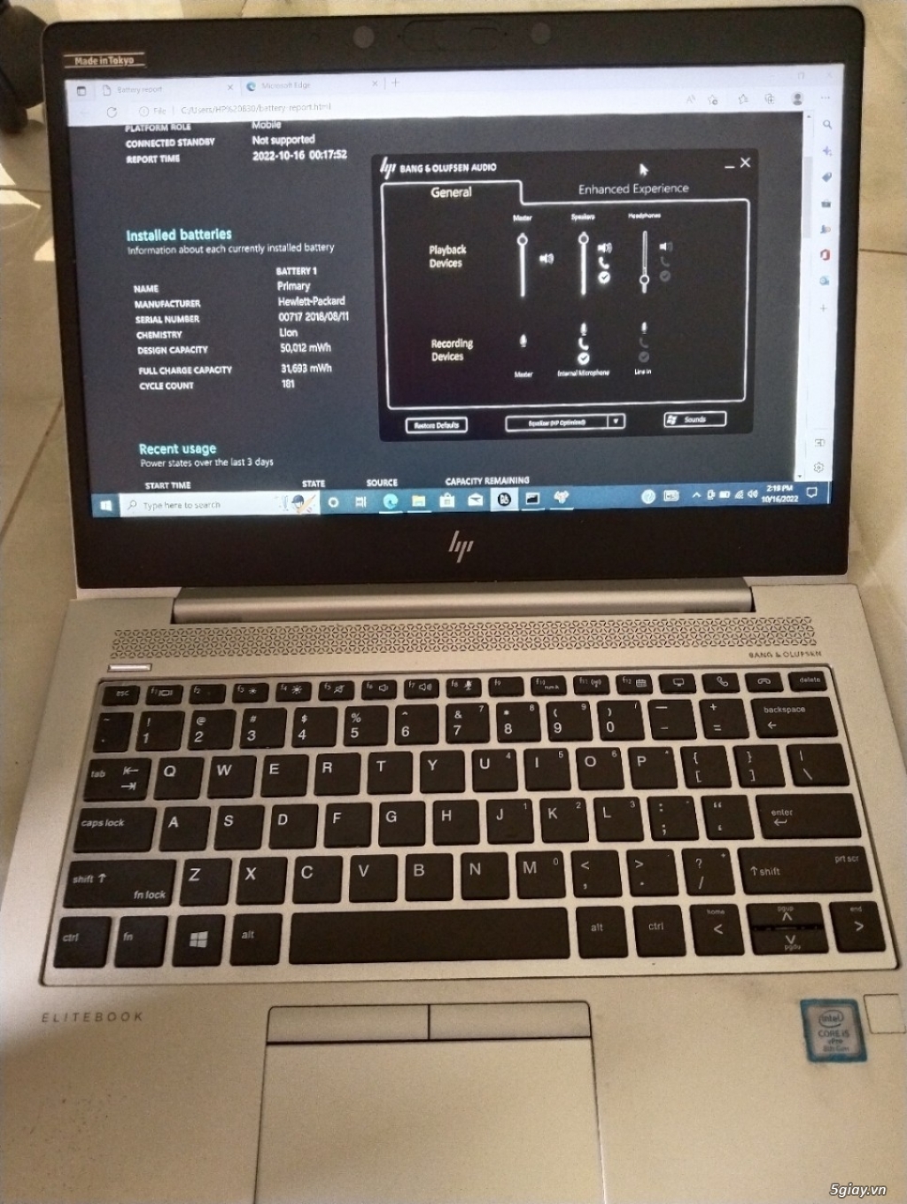 Laptop HP 830 I5 8350U - 4