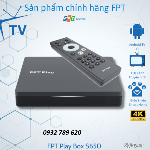 FPT Play Box T650 (Model 2022) Chính hãng - Remox giọng nói