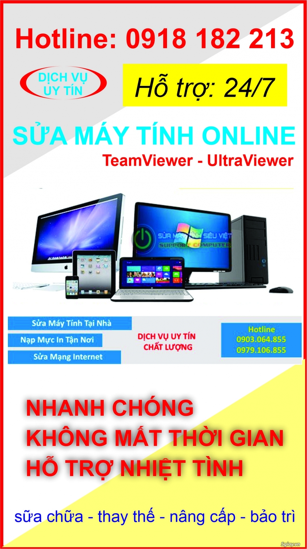 Sửa máy tính tại nhà Hồ Chí Minh - LH: 0918182213 - 1