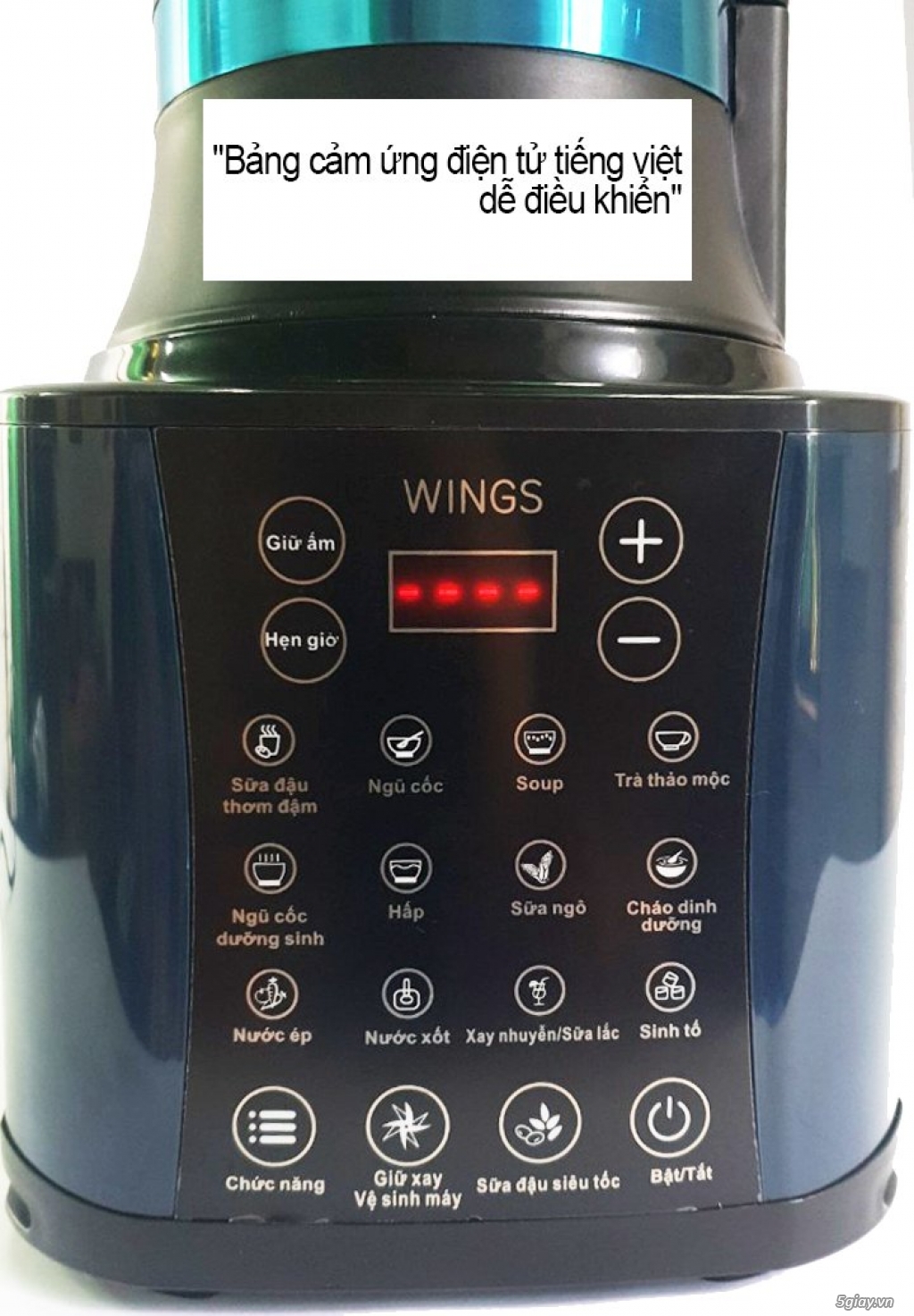Máy làm sữa hạt Wings cao cấp bảo hành 12 tháng - 4