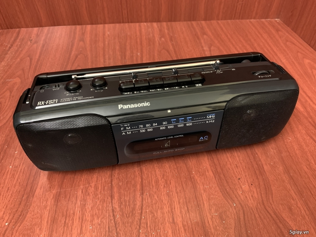 Radio Cassette Panasonic Nhật 2 loa xách tay nghe băng cassette, radio |  5giay