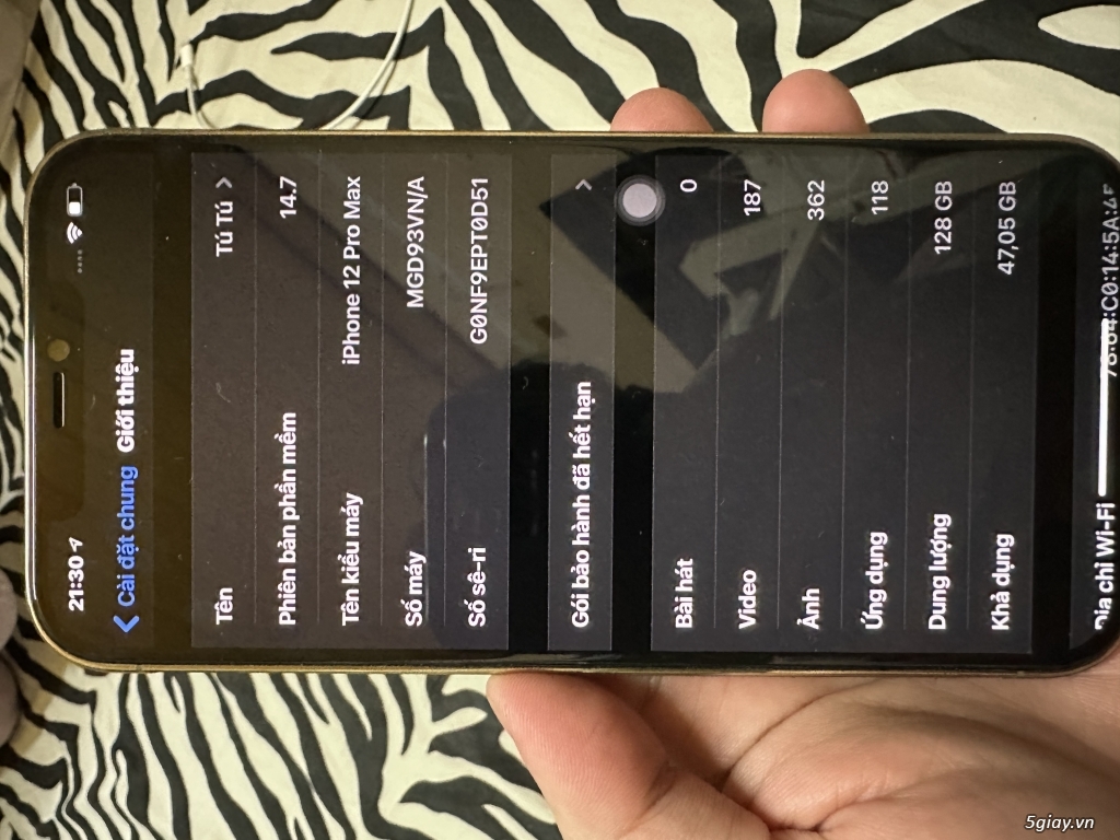 Bán iphone 12 promax màu vàng 128g máy đẹp 99% - 4
