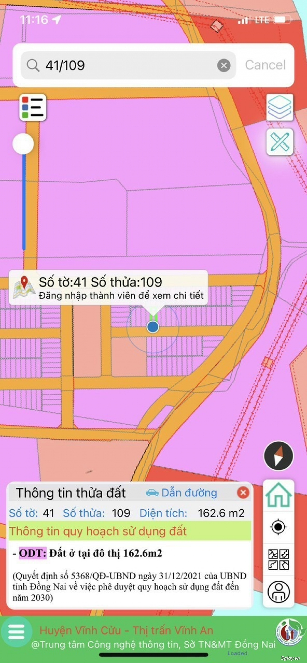 Bán lô đất mặt tiền đường nhựa Thị Trấn Vĩnh An, Vĩnh Cửu - 4