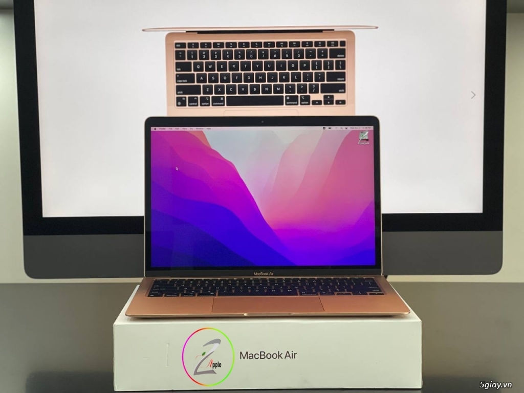 MacBook Air M1 MGN D3 SA/A Full Box Gold 98%  Sạc 89 Lần Pin 100% - 3