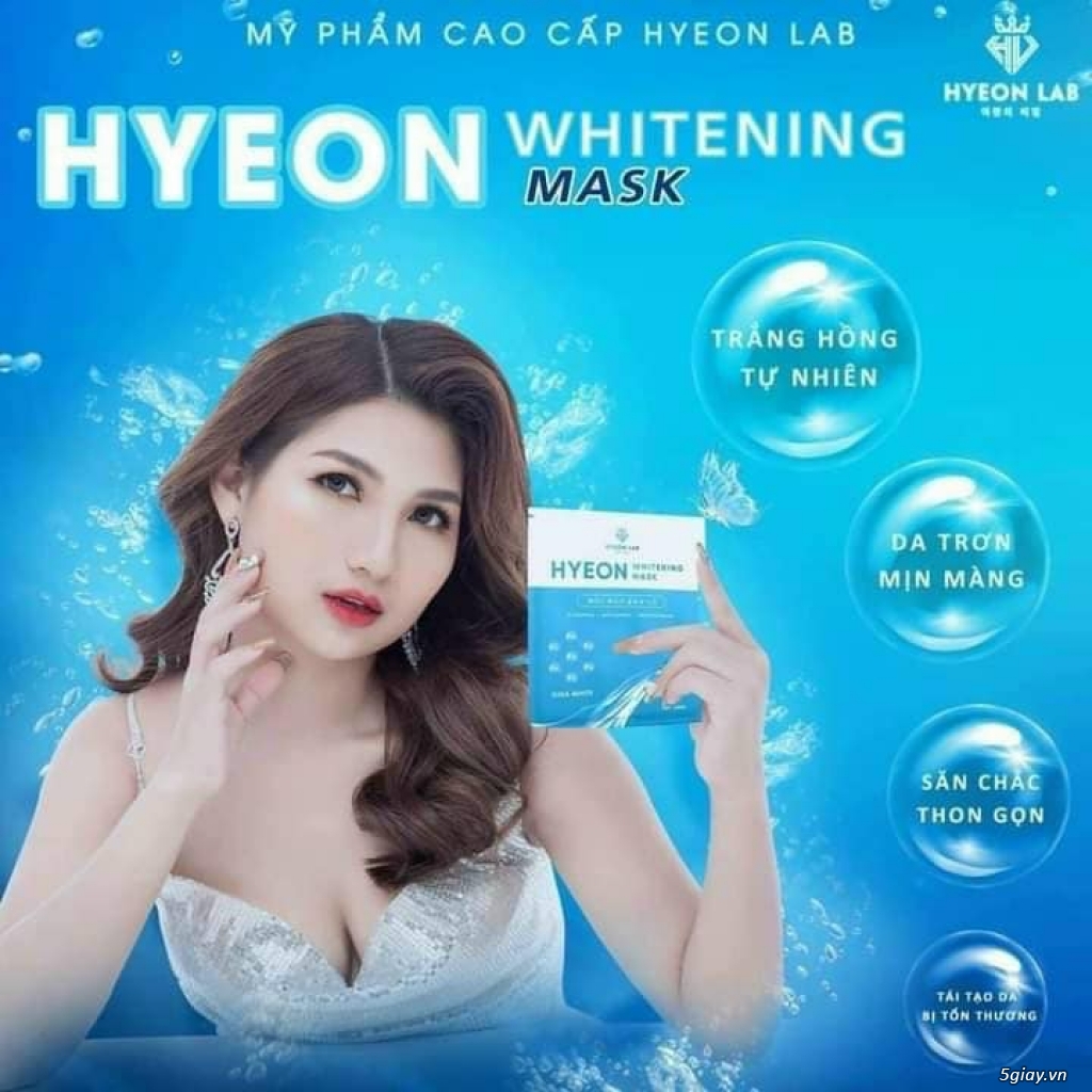 HYEON WHITENING MASK – Mặt Nạ thủy Tinh|mặt nạ hyeon lab|da căng sáng - 1